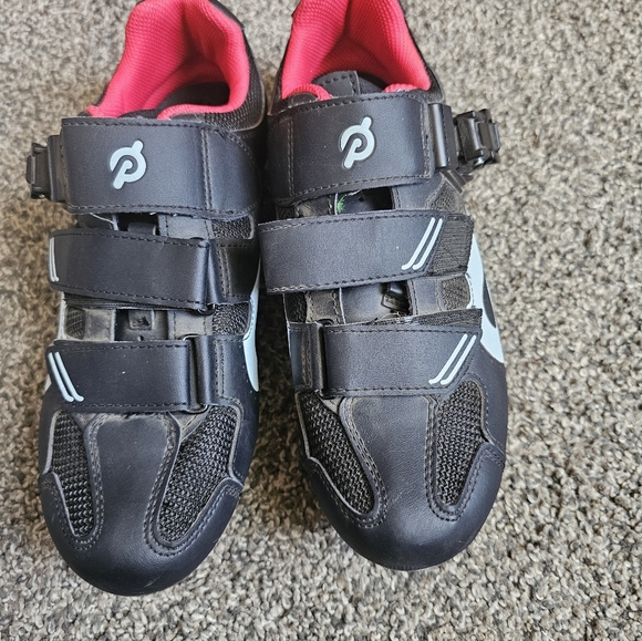 Peloton Cycling Shoes Women's Size 39 Black Red EXCELLENT CONDITION - Picture 7 of 8